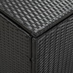 vidaXL Ladă de depozitare de grădină, negru, 180x90x70 cm, poliratan vidaXL Ladă de depozitare de grădină, negru, 180x90x70 cm, poliratan