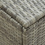 vidaXL Ladă de depozitare de grădină, gri, 180x90x70 cm, poliratan vidaXL Ladă de depozitare de grădină, gri, 180x90x70 cm, poliratan