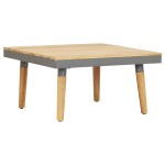 vidaXL Set mobilier grădină 7 locuri, perne, maro, lemn masiv acacia