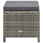 vidaXL Set mobilier de grădină cu perne, 9 piese, gri, poliratan vidaXL Set mobilier de grădină cu perne, 9 piese, gri, poliratan