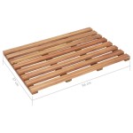 vidaXL Covoare de baie, 2 buc., 56 x 37 cm, lemn masiv de acacia vidaXL Covoare de baie, 2 buc., 56 x 37 cm, lemn masiv de acacia