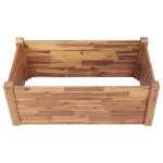 vidaXL Strat înălțat de grădină, 110x60x44 cm, lemn masiv de acacia