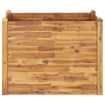 vidaXL Strat înălțat de grădină, 110x60x84 cm, lemn masiv de acacia