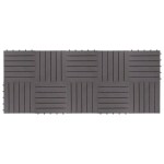 vidaXL Plăci pardoseală, 10 buc., gri, 30x30 cm, lemn masiv de acacia vidaXL Plăci pardoseală, 10 buc., gri, 30x30 cm, lemn masiv de acacia