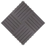 vidaXL Plăci pardoseală, 10 buc., gri, 30x30 cm, lemn masiv de acacia vidaXL Plăci pardoseală, 10 buc., gri, 30x30 cm, lemn masiv de acacia