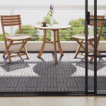 vidaXL Plăci pardoseală, 10 buc., gri, 30x30 cm, lemn masiv de acacia vidaXL Plăci pardoseală, 10 buc., gri, 30x30 cm, lemn masiv de acacia