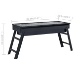 vidaXL Grătar de camping portabil, 60 x 22,5 x 33 cm vidaXL Grătar de camping portabil, 60 x 22,5 x 33 cm