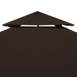 vidaXL Acoperiș de pavilion, 2 niveluri, maro, 3x3 m, 310 g/m² vidaXL Acoperiș de pavilion, 2 niveluri, maro, 3x3 m, 310 g/m²