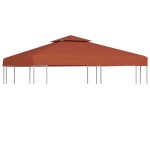vidaXL Acoperiș de pavilion, 2 niveluri, cărămiziu, 3x3 m, 310 g/m² vidaXL Acoperiș de pavilion, 2 niveluri, cărămiziu, 3x3 m, 310 g/m²