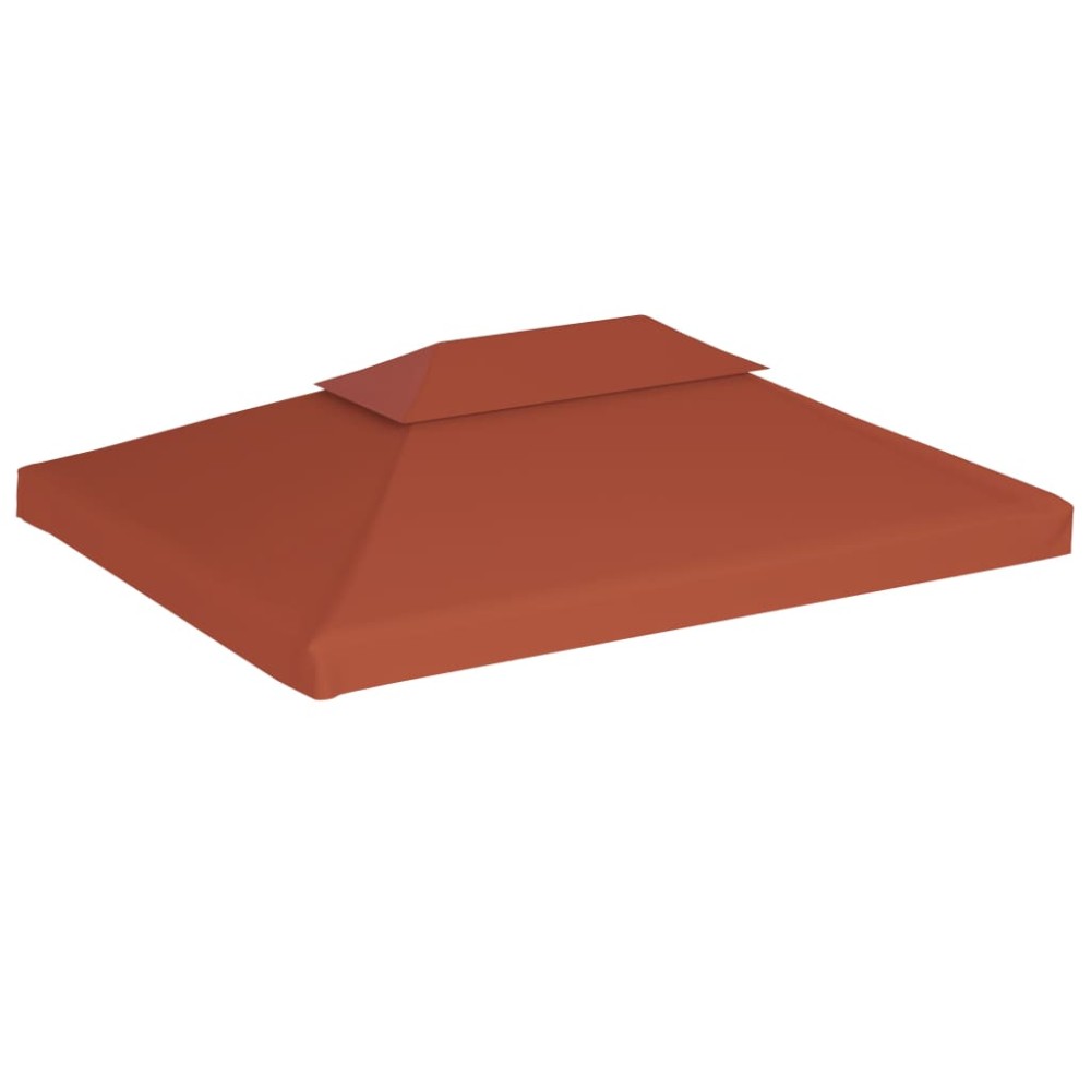 vidaXL Acoperiș de pavilion, 2 niveluri, cărămiziu, 4x3 m, 310 g/m²