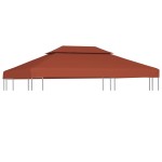 vidaXL Acoperiș de pavilion, 2 niveluri, cărămiziu, 4x3 m, 310 g/m² vidaXL Acoperiș de pavilion, 2 niveluri, cărămiziu, 4x3 m, 310 g/m²