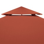 vidaXL Acoperiș de pavilion, 2 niveluri, cărămiziu, 4x3 m, 310 g/m² vidaXL Acoperiș de pavilion, 2 niveluri, cărămiziu, 4x3 m, 310 g/m²