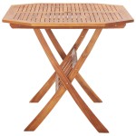 vidaXL Masă de grădină pliabilă, 135x85x75 cm, lemn masiv de acacia