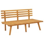 vidaXL Bancă de grădină cu perne, 115 cm, lemn masiv de acacia vidaXL Bancă de grădină cu perne, 115 cm, lemn masiv de acacia