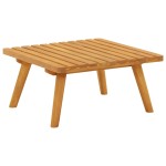 vidaXL Taburet de grădină cu pernă, 60 x 60 x 29 cm, lemn masiv acacia