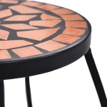 vidaXL Mese mozaic, 3 buc., cărămiziu, ceramică vidaXL Mese mozaic, 3 buc., cărămiziu, ceramică