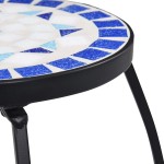 vidaXL Mese mozaic, 3 buc., albastru și alb, ceramică vidaXL Mese mozaic, 3 buc., albastru și alb, ceramică