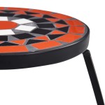 vidaXL Mese mozaic, 3 buc., cărămiziu și alb, ceramică vidaXL Mese mozaic, 3 buc., cărămiziu și alb, ceramică