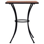 vidaXL Masă de bistro mozaic, cărămiziu, 60 cm, ceramică vidaXL Masă de bistro mozaic, cărămiziu, 60 cm, ceramică