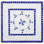 vidaXL Masă de bistro mozaic, albastru și alb, 60 cm, ceramică vidaXL Masă de bistro mozaic, albastru și alb, 60 cm, ceramică