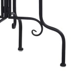 vidaXL Masă laterală cu mozaic, negru și alb, ceramică vidaXL Masă laterală cu mozaic, negru și alb, ceramică