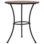 vidaXL Masă de bistro mozaic, portocaliu/gri, 60 cm, ceramică vidaXL Masă de bistro mozaic, portocaliu/gri, 60 cm, ceramică