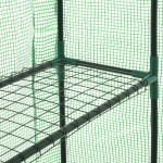 vidaXL Seră înaltă cu 12 rafturi, 143 x 214 x 196 cm, oțel vidaXL Seră înaltă cu 12 rafturi, 143 x 214 x 196 cm, oțel
