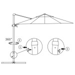 vidaXL Umbrelă în consolă, stâlp din aluminiu, albastru azur, 300 cm vidaXL Umbrelă în consolă, stâlp din aluminiu, albastru azur, 300 cm