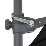 vidaXL Umbrelă în consolă de grădină, stâlp din oțel, negru 250x250 cm vidaXL Umbrelă în consolă de grădină, stâlp din oțel, negru 250x250 cm