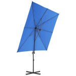vidaXL Umbrelă în consolă, stâlp din oțel, albastru azur, 250x250 cm vidaXL Umbrelă în consolă, stâlp din oțel, albastru azur, 250x250 cm