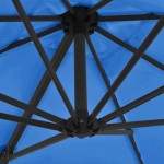 vidaXL Umbrelă în consolă, stâlp din oțel, albastru azur, 250x250 cm vidaXL Umbrelă în consolă, stâlp din oțel, albastru azur, 250x250 cm