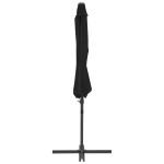 vidaXL Umbrelă consolă de grădină, stâlp din oțel, negru, 300 cm vidaXL Umbrelă consolă de grădină, stâlp din oțel, negru, 300 cm