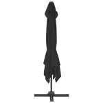 vidaXL Umbrelă în consolă cu stâlp din aluminiu, negru, 3x3 m vidaXL Umbrelă în consolă cu stâlp din aluminiu, negru, 3x3 m