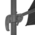vidaXL Umbrelă în consolă cu stâlp din aluminiu, negru, 3x3 m vidaXL Umbrelă în consolă cu stâlp din aluminiu, negru, 3x3 m