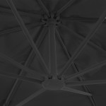 vidaXL Umbrelă în consolă cu stâlp din aluminiu, negru, 4x3 m vidaXL Umbrelă în consolă cu stâlp din aluminiu, negru, 4x3 m