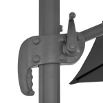 vidaXL Umbrelă în consolă cu stâlp din aluminiu, negru, 4x3 m vidaXL Umbrelă în consolă cu stâlp din aluminiu, negru, 4x3 m
