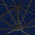 vidaXL Umbrelă în consolă cu stâlp din aluminiu, albastru azur, 3x3 m vidaXL Umbrelă în consolă cu stâlp din aluminiu, albastru azur, 3x3 m