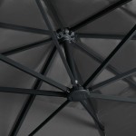 vidaXL Umbrelă în consolă cu LED stâlp din aluminiu antracit 400x300cm vidaXL Umbrelă în consolă cu LED stâlp din aluminiu antracit 400x300cm