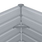 vidaXL Strat înălțat de grădină, verde, 160x80x45 cm, oțel galvanizat