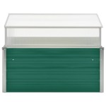vidaXL Seră, verde, 100 x 100 x 77 cm, oțel galvanizat