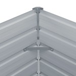 vidaXL Strat înălțat grădină, maro, 100x100x45 cm, oțel galvanizat