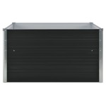 vidaXL Strat înălțat grădină, antracit, 100x100x45 cm, oțel galvanizat