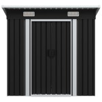 vidaXL Magazie de grădină, antracit, oțel