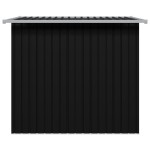vidaXL Magazie de grădină, antracit, oțel