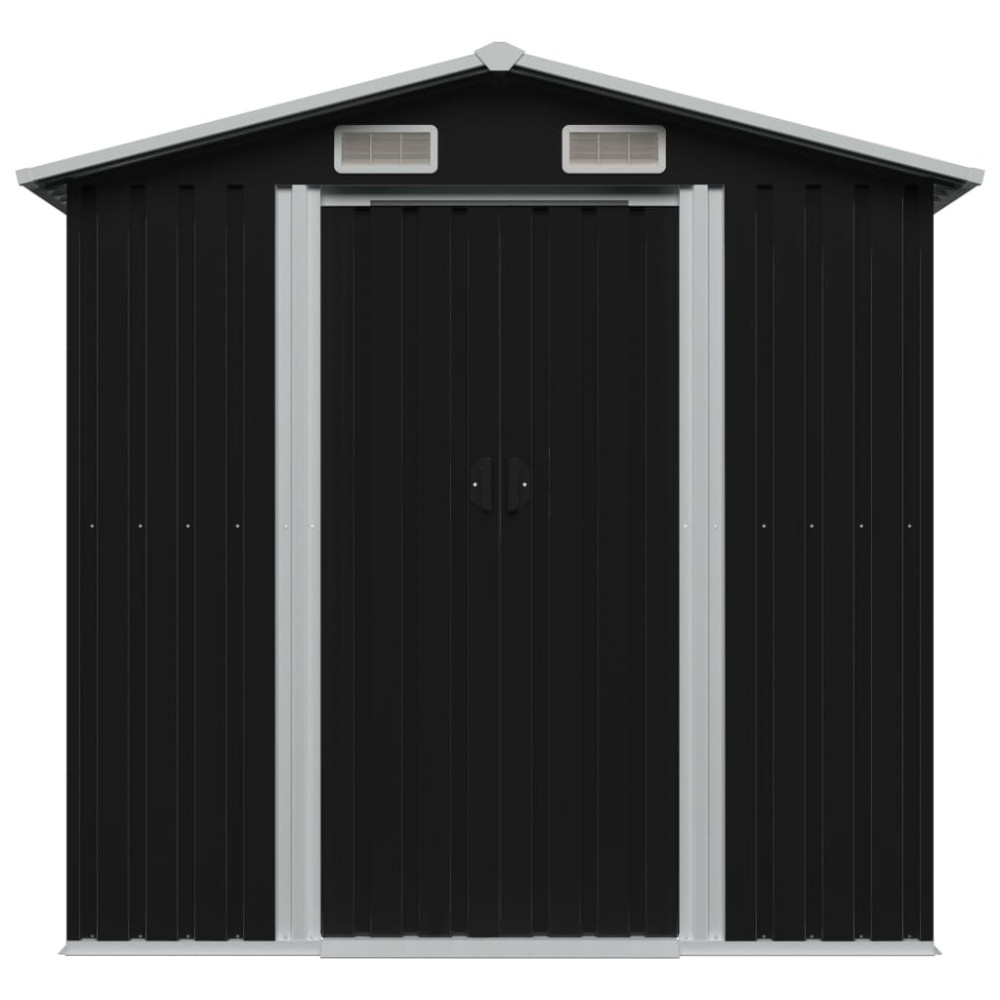 vidaXL Magazie depozitare grădină antracit 204x132x186 cm oțel