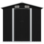 vidaXL Magazie depozitare grădină antracit 204x132x186 cm oțel