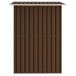 vidaXL Magazie de grădină, maro, 204 x 132 x 186 cm, oțel vidaXL Magazie de grădină, maro, 204 x 132 x 186 cm, oțel