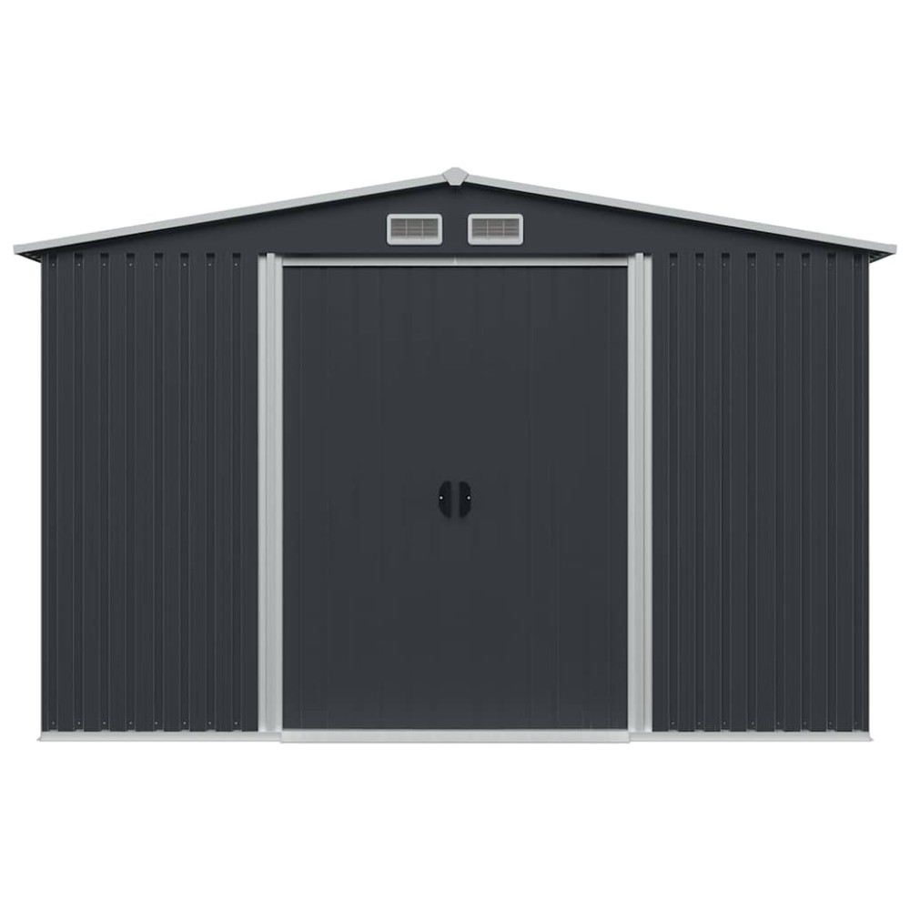 vidaXL Magazie de grădină, antracit, 257 x 205 x 178 cm, oțel