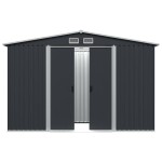 vidaXL Magazie de grădină, antracit, 257 x 205 x 178 cm, oțel