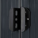 vidaXL Magazie de grădină, antracit, 257 x 205 x 178 cm, oțel